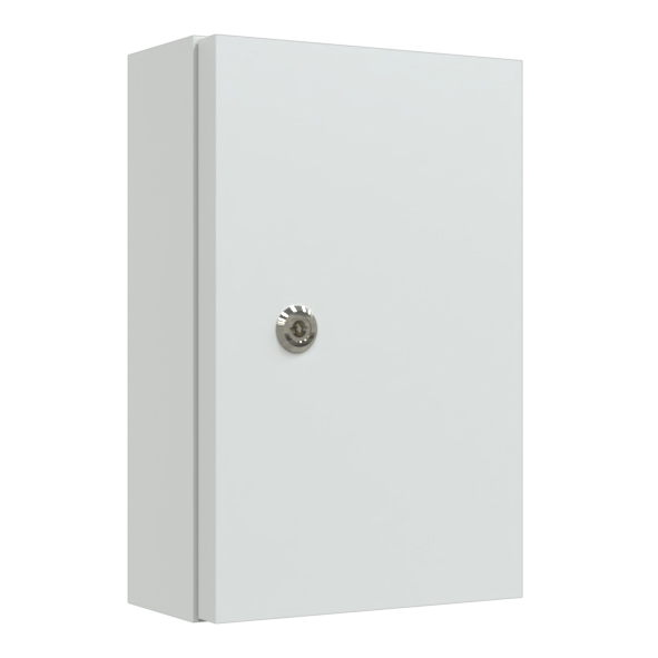 geschlossenes Wandgehäuse.