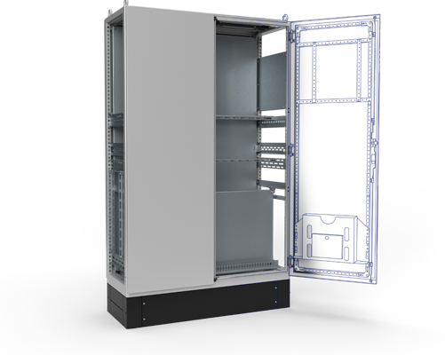 geöffneter Schaltschrank von häwa