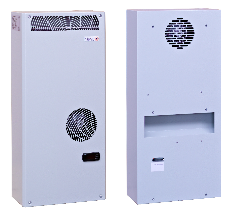 Das Bild zeigt ein Kühlgerät 1000 Watt. Einmal von vorne und einmal von hinten.