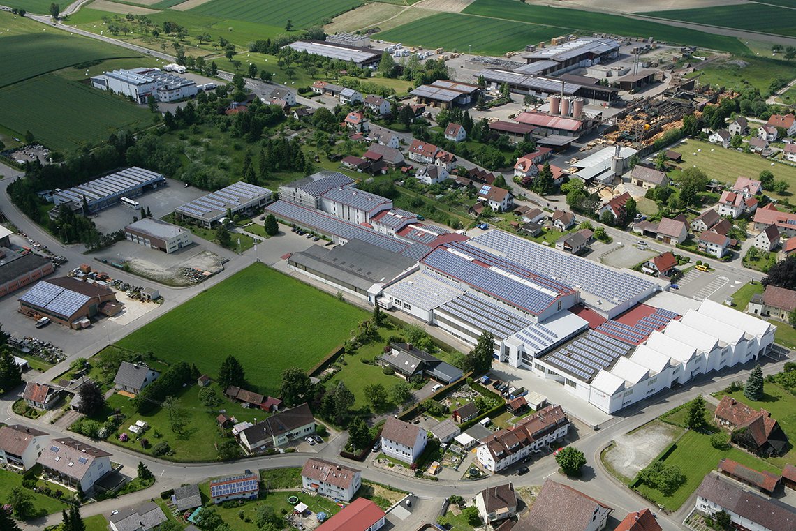 Luftbild der Firma häwa