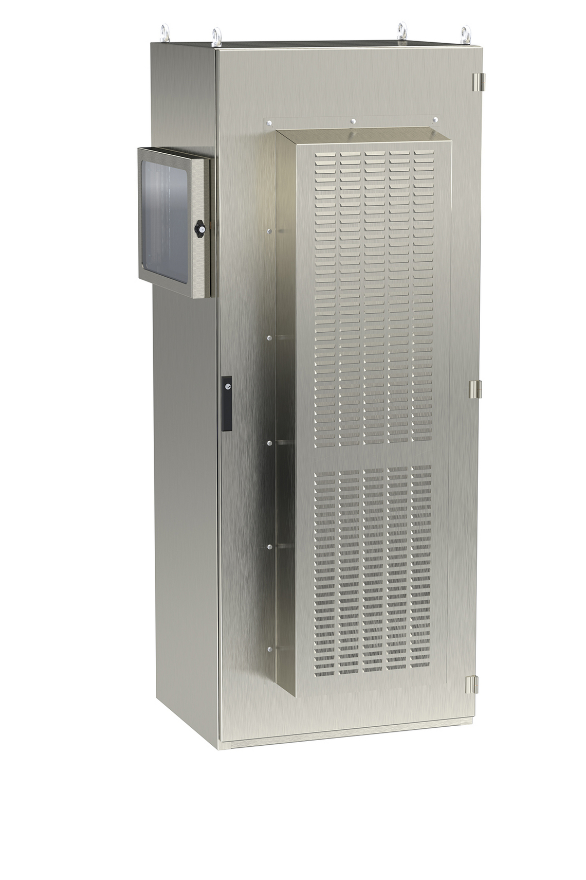 Hier sehen Sie einen Edelstahlschrank V4A mit einem Kühlgerät für fälschungssicheren Geldscheindruck.