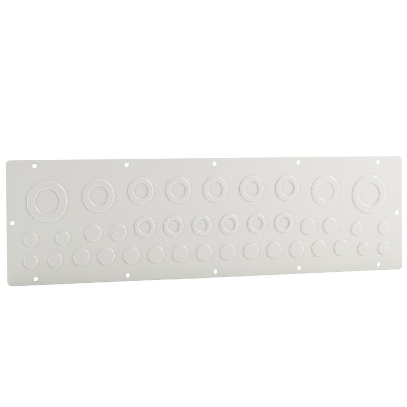 Kabeleinführungsplatte für Serie33 Stahlblech mit Vorprägungen Kabeleinführungsplatte für Serie33 Stahlblech mit Vorprägungen
