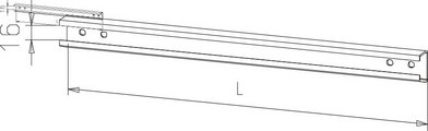 Kabelzugentlastungsschiene universal