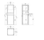 Katalogzeichnung-PC-Schrank1800 PC-Schrank 2096