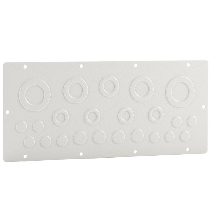 Kabeleinführungsplatte für Serie33 Stahlblech mit Vorprägungen Kabeleinführungsplatte für Serie33 Stahlblech mit Vorprägungen