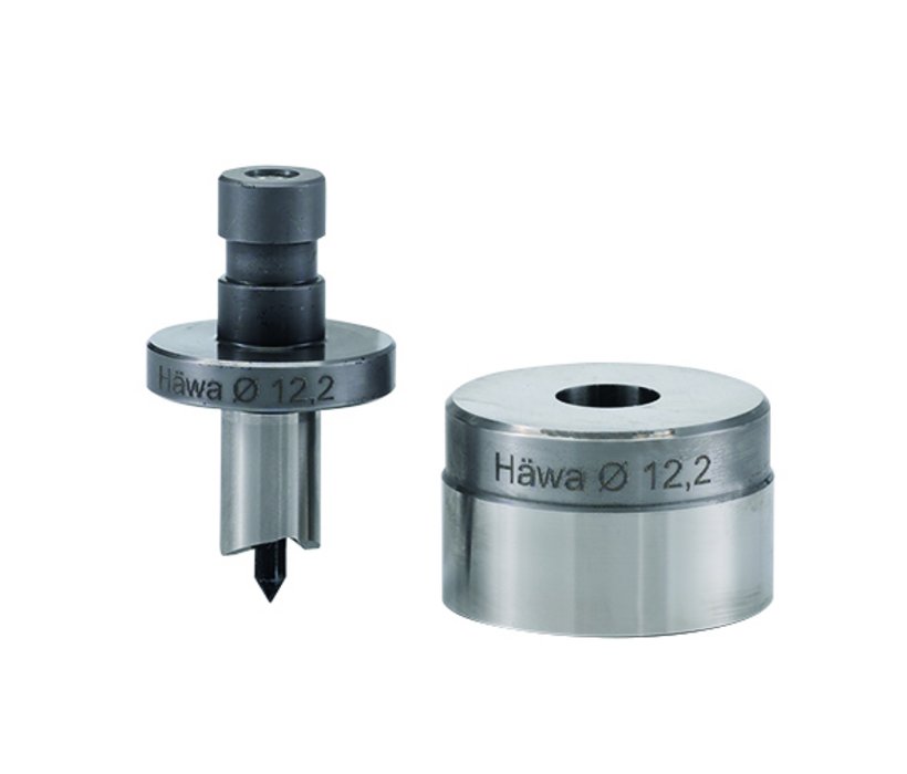 Rundlocher mit Einspannzapfen, Matrizen-Außendurchmesser 40 mm Rundlocher mit Einspannzapfen, Matrizen-Außendurchmesser 40 mm
